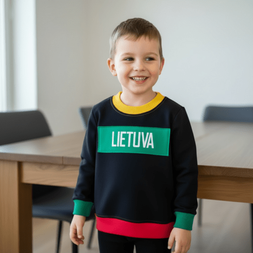 Vaikiškas džemperis „Lietuva“ su lietuviškomis spalvomis 1