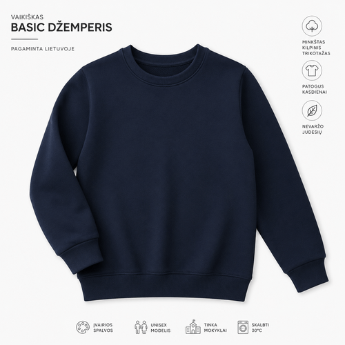 Vaikiškas basic džemperis 1