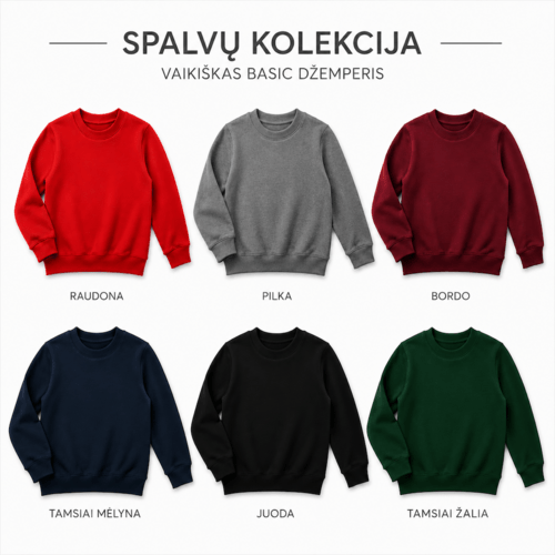 Vaikiškas basic džemperis