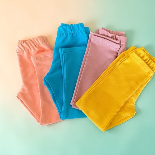 Mergaitiškos kilpinio trikotažo tamprės